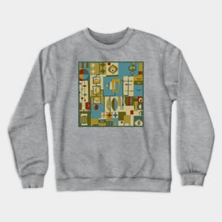 Mid Century Modern All Over Print Crewneck Sweatshirt